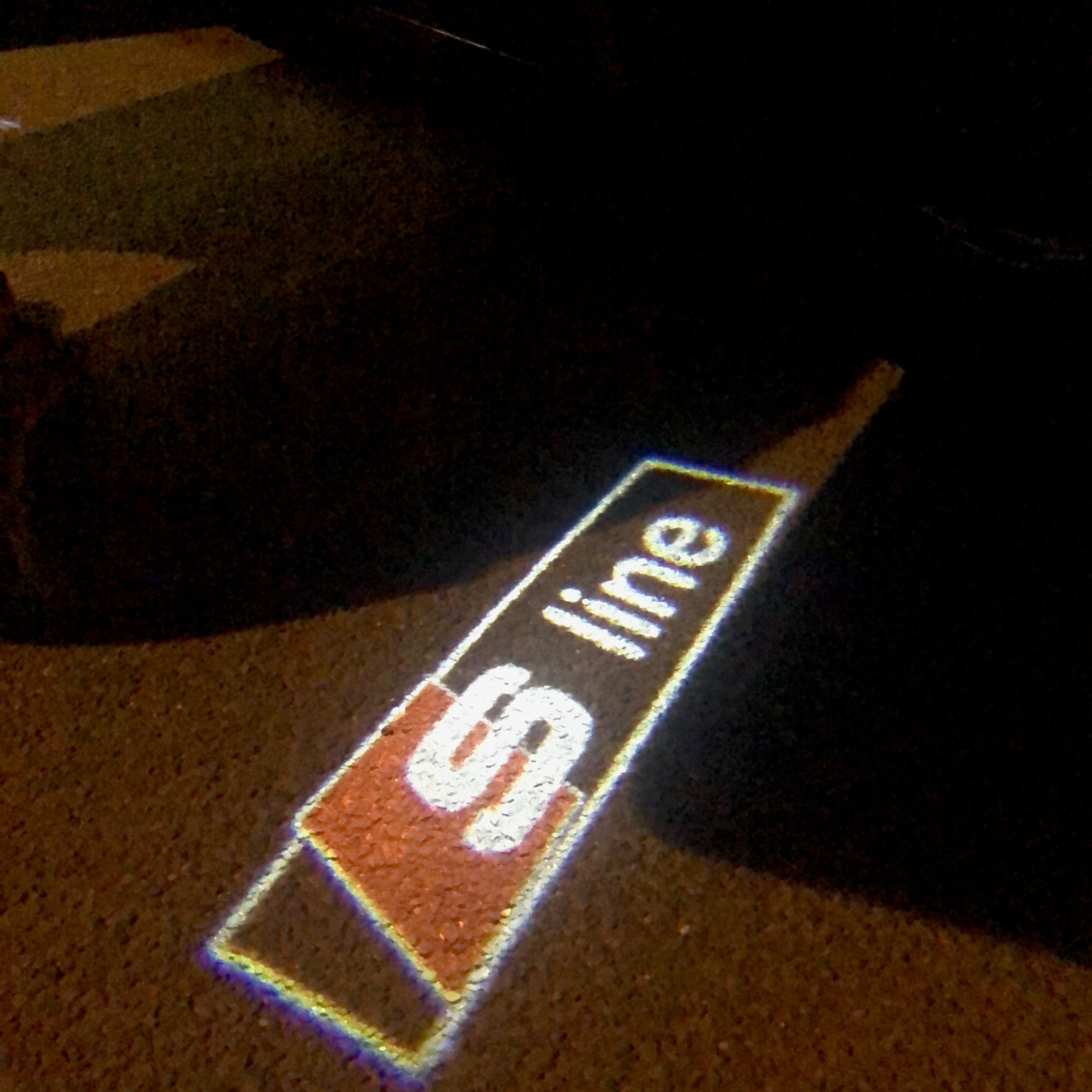 AUDI LOGO PROJECTOR LIGHTS Nr.99 (Menge 1 = 2 Logo Films / 2 Türlichter)