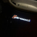 AUDI allroad LOGO PROJECTOT LIGHTS Nr.03 (cantidad 1 = 2 logo films /2 luces de puerta)