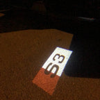 AUDI LOGO PROJECTOT LIGHTS Nr.129 (quantità 1 = 2 Logo Films /2 luci porta)