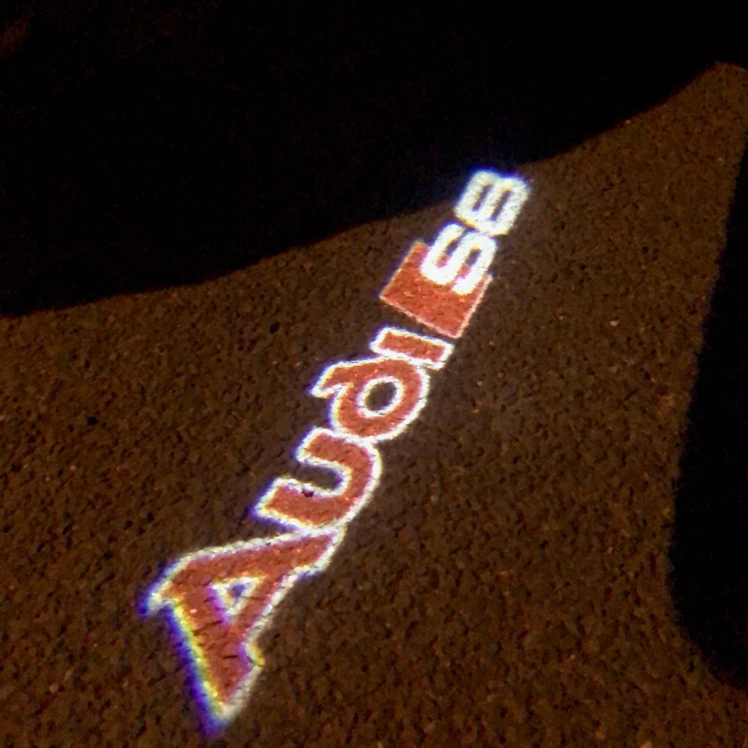 AUDI LOGO PROJECTOT LIGHTS Nr.94 (Menge 1 = 2 Logofolien /2 Türleuchten)
