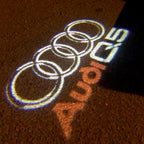 AUDI LOGO PROJECTOT LIGHTS Nr.48 (Menge 1 = 2 Logofolien /2 Türleuchten)