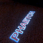 Volkswagen Türleuchten PHAETON Logo Nr. 74 (Anzahl 1 = 2 Logo-Folien / 2 Türleuchten）