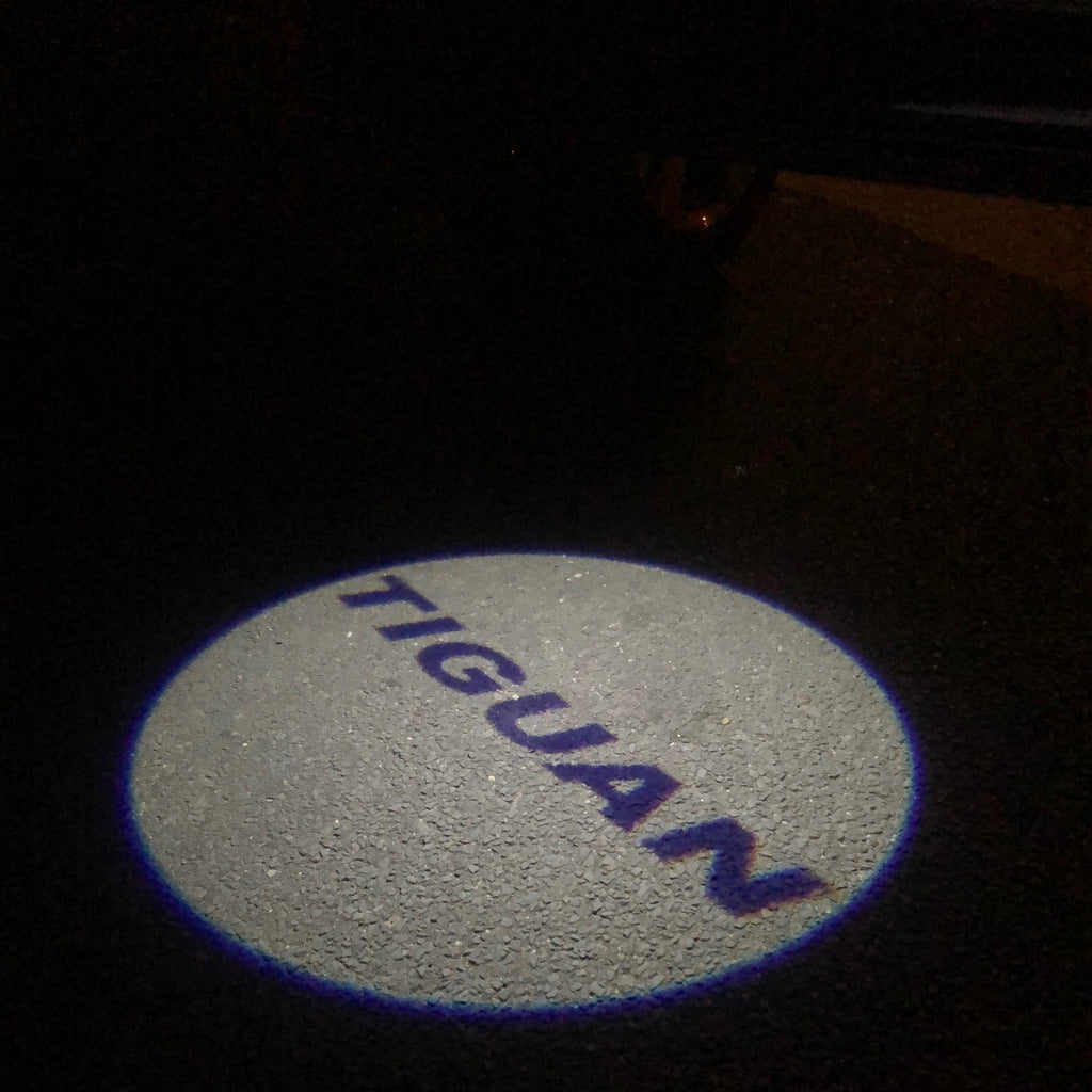 Volkswagen Türleuchten TIGUAN Logo Nr.40 (Anzahl 1 = 2 Logo Film/ 2 Türleuchten)