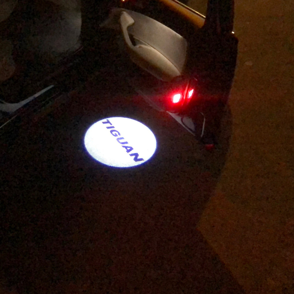 Volkswagen Türleuchten TIGUAN Logo Nr.40 (Anzahl 1 = 2 Logo Film/ 2 Türleuchten)