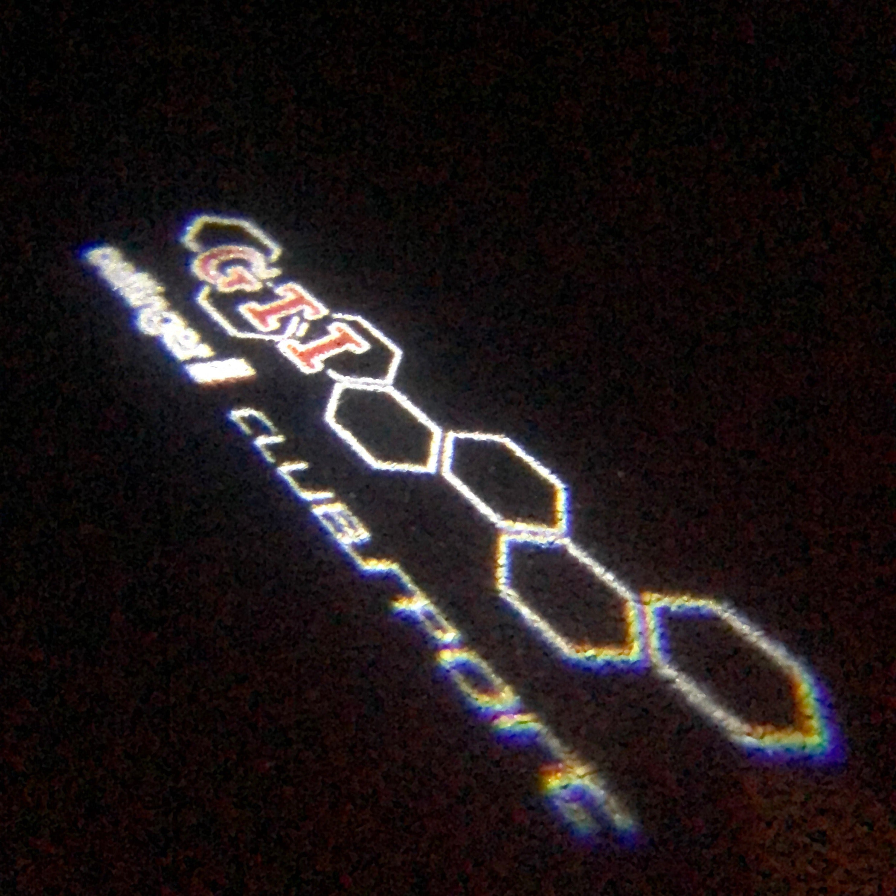 Volkswagen Tür GTI Lichter Logo Nr. 21 (Anzahl 1 = 2 Logo Folien /2 Türleuchten)