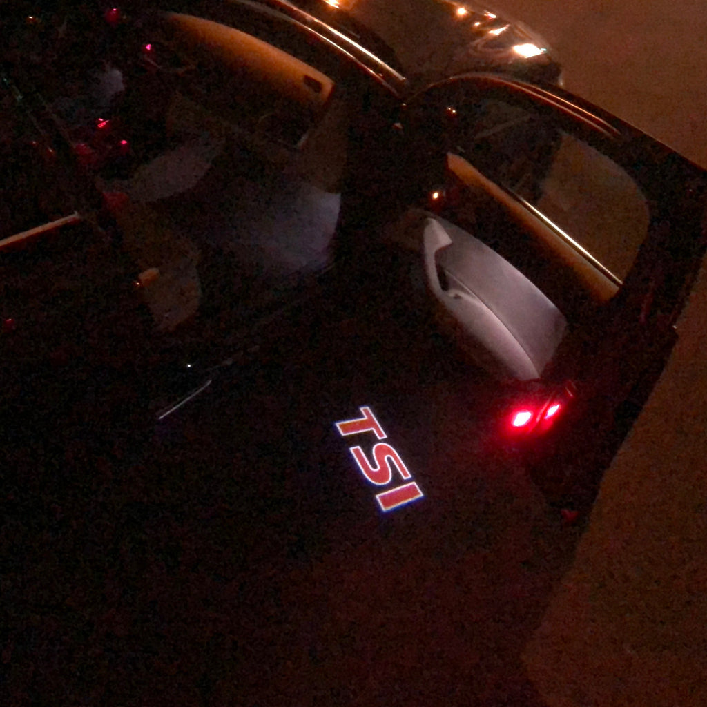 Volkswagen Door lights TSI Logo No. 58 (cantidad 1 = 2 Logo Films /2 por luces)