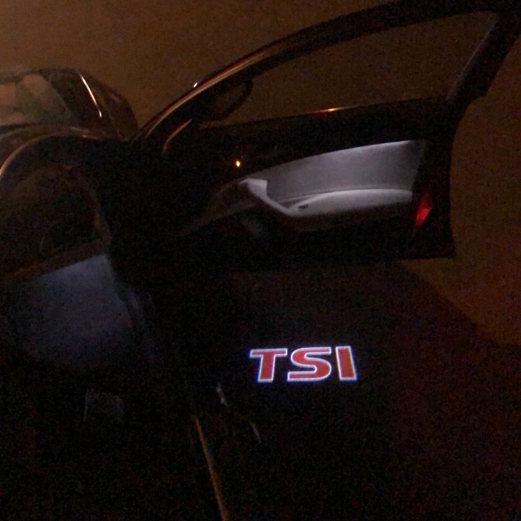 Volkswagen Door lights TSI Logo No. 58 (cantidad 1 = 2 Logo Films /2 por luces)