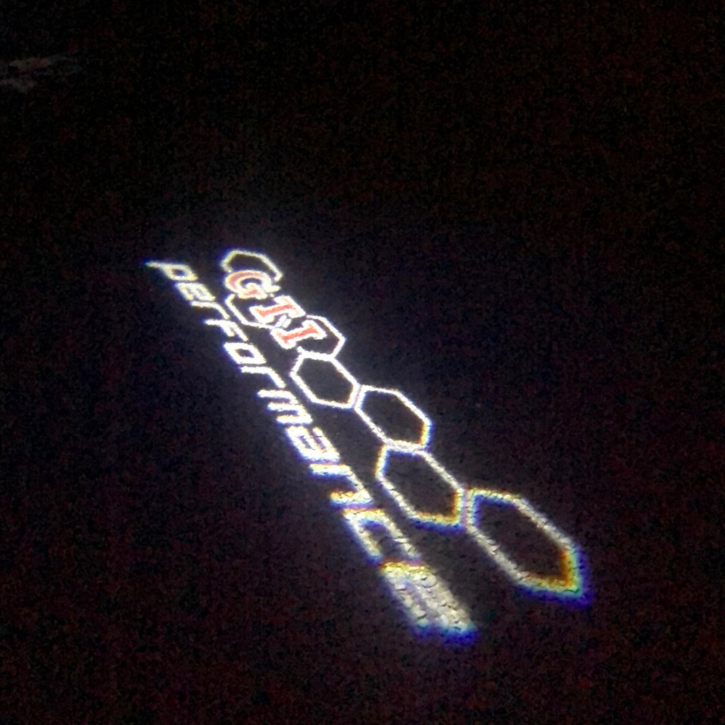 Volkswagen Türleuchten GTI performance Logo Nr. 20 (Menge 1 = 2 Logofolien /2 Türleuchten)