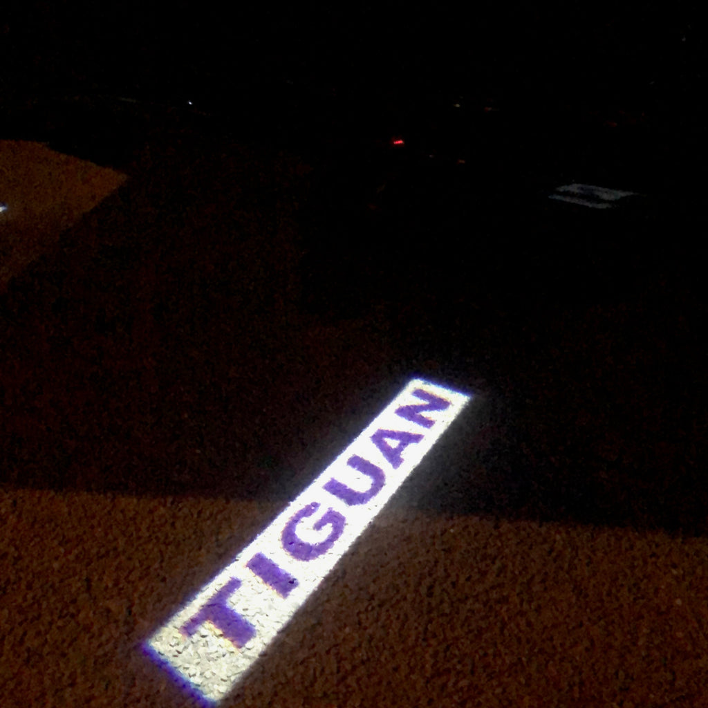Volkswagen Türleuchten TIGUAN Logo Nr. 25 (Menge 1 = 2 Logofolie / 2 durch Leuchten)