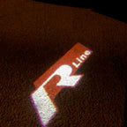 Volkswagen Door lights R LINE Logo Nr. 50 (quantità 1= 2 Logo Films /2 porta luci）