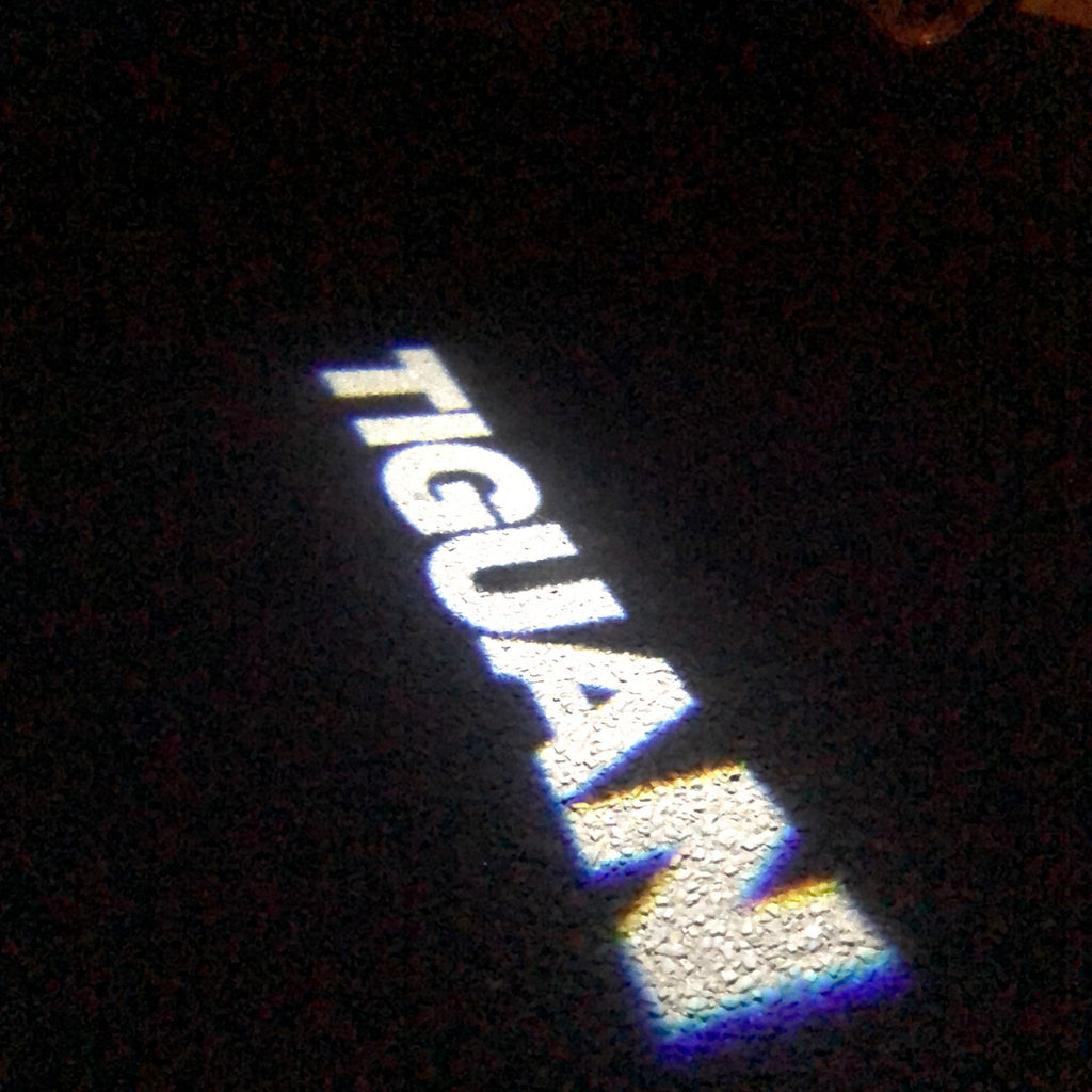 Volkswagen Türleuchten TIGUIAN Logo Nr. 24 (Stück 1 = 2 LOGO FILM / 2 Türleuchten)