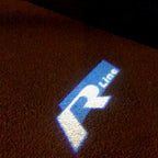 Volkswagen Door lights R LINE Logo Nr. 53 (cantidad 1 = 2 logo films /2 luces de puerta)