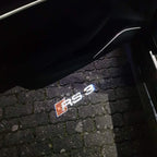 AUDI LOGO PROJECTOT LIGHTS Nr.52 (Menge 1 = 2 Logofolien /2 Türleuchten)