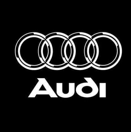 AUDI LOGO PROJECROTR LIGHTS Nr.01 (cantidad 1 = 2 películas con logotipo /2 luces de puerta)