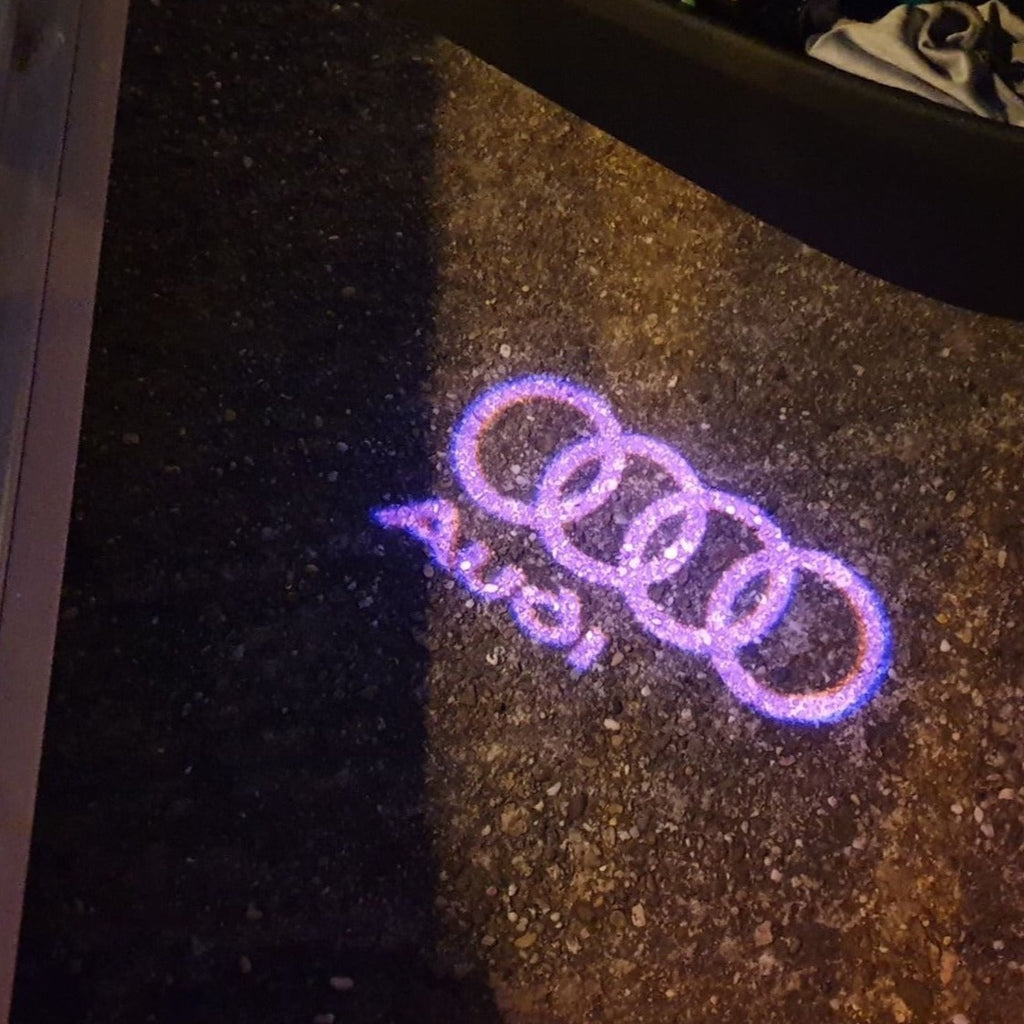 Audi logo projection Light No. 06 (qty. 1 = 2 logo film / 2 Door Lights)