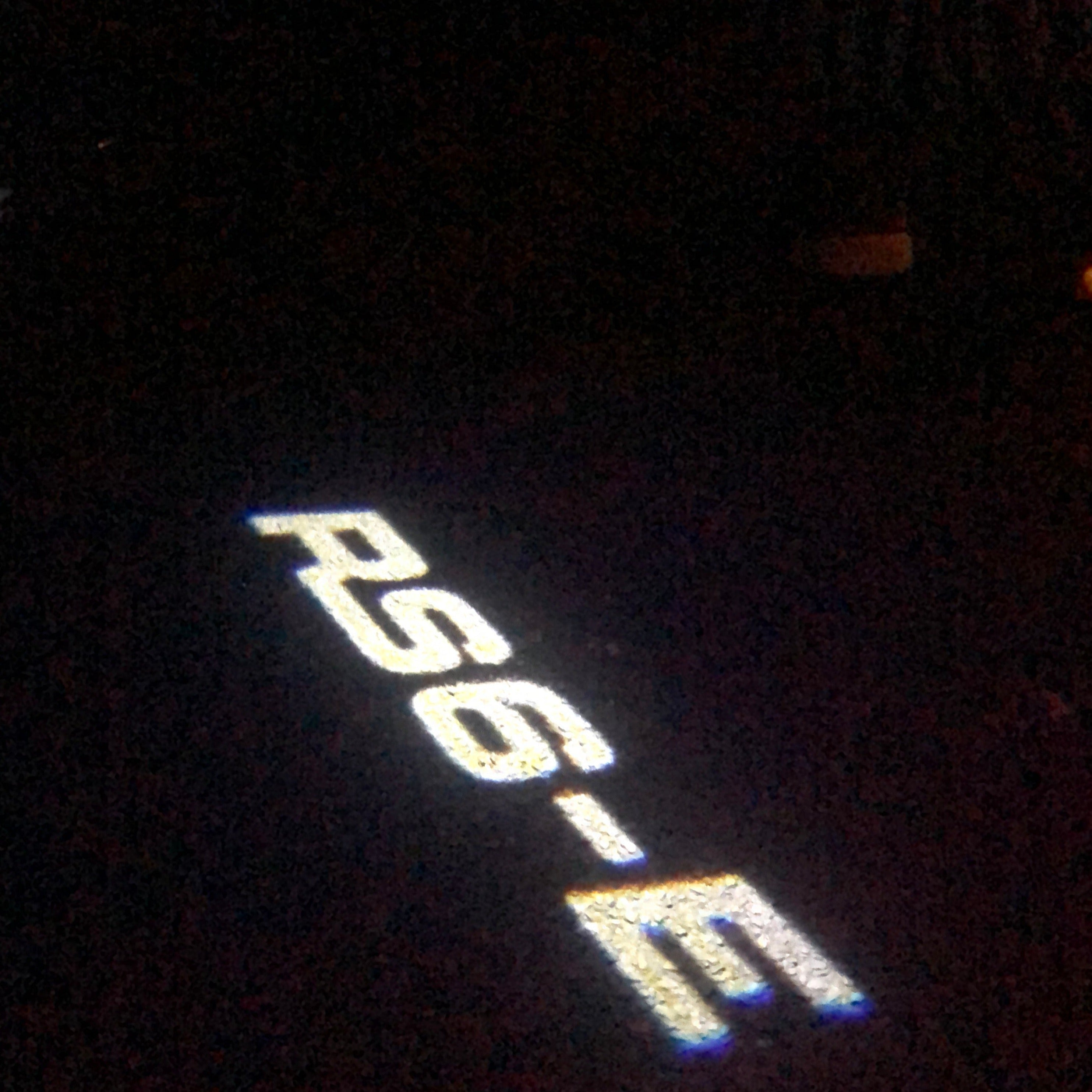 AUDI LOGO PROJECTOT LIGHTS Nr.77 (cantidad 1 = 2 Logo Films /2 luces de puerta)