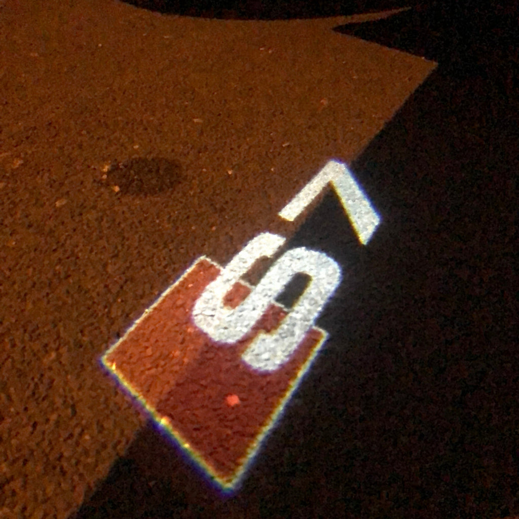 AUDI LOGO PROJEKTOT LIGHTS Nr.28 (Menge 1 = 2 Logo Films /2 Türlichter im Kombi 652899;