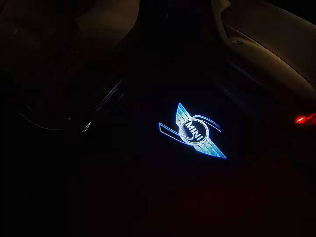 MINI S LOGO PROJECROTR LIGHTS Nr.52 (Menge 1 = 2 Logo Film / 2 Türleuchten)