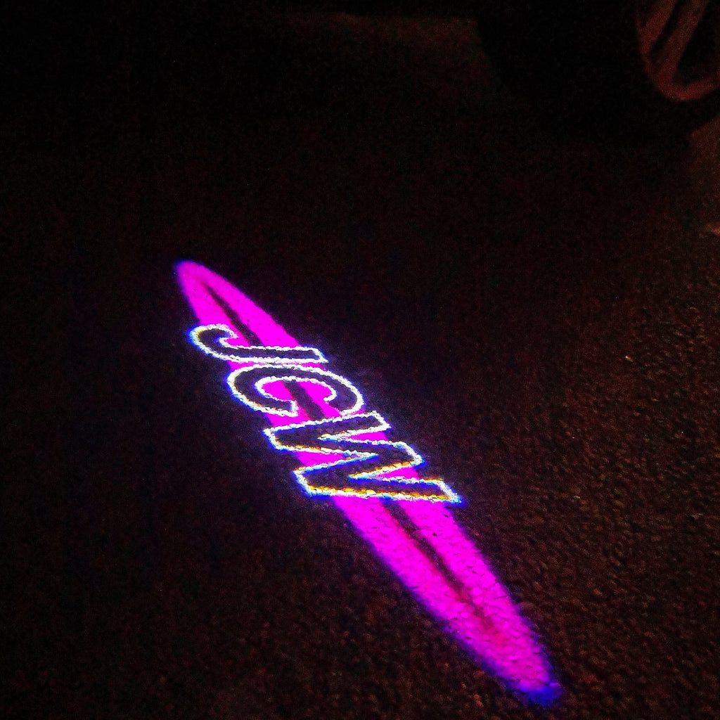 JOHN COOPER ARBEITET LOGO PROJECROTR LIGHTS Nr.118 (Menge 1 = 2 Logo Film / 2 Türlichter)