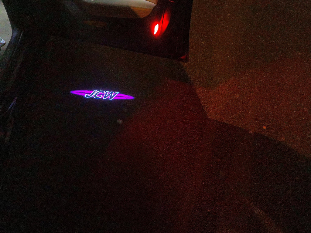 JOHN COOPER ARBEITET LOGO PROJECROTR LIGHTS Nr.118 (Menge 1 = 2 Logo Film / 2 Türlichter)