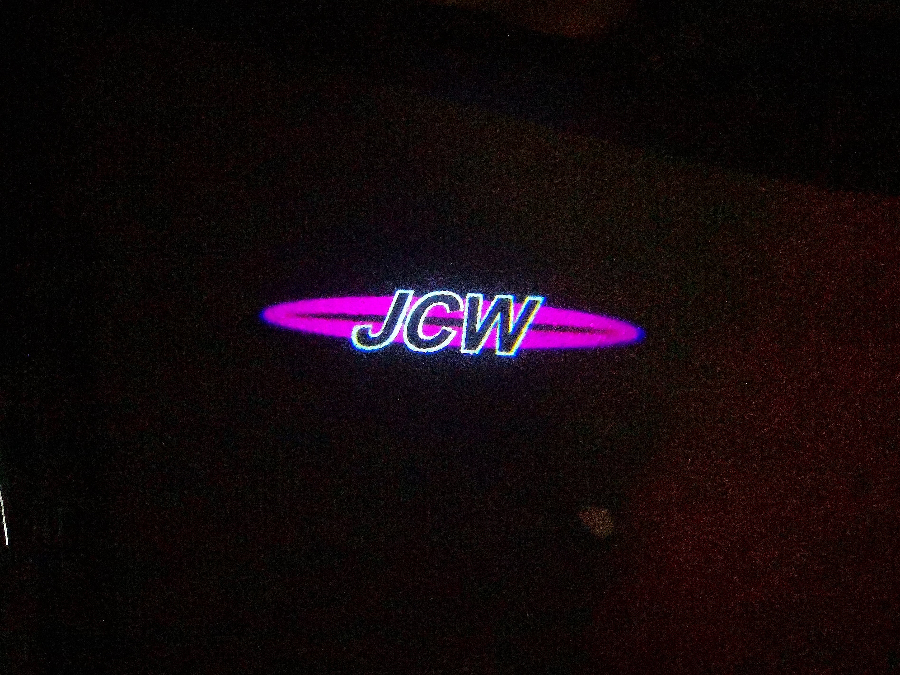 JOHN COOPER ARBEITET LOGO PROJECROTR LIGHTS Nr.118 (Menge 1 = 2 Logo Film / 2 Türlichter)