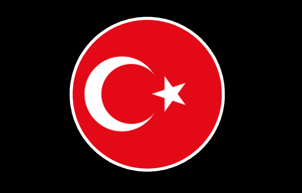 Logo du drapeau national de la Turquie (quantité 1 = 1 ensembles / 2 film logo / Peut remplacer des lumières d’autres logos )