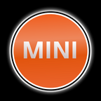 MINI ORIGINAL LOGO PROJECROTR LIGHTS Nr.44 (quantity  1 =  2 Logo Film /  2 door lights)
